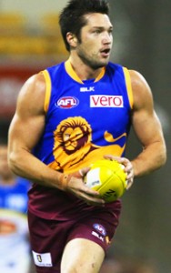 Stefan Martin of the lions in action during the 2014 AFL Round 18 match between the Brisbane Lions and the Gold Coast Suns at the Gabba, Brisbane on July 26, 2014. (Photo: Jason O'Brien/AFL Media)