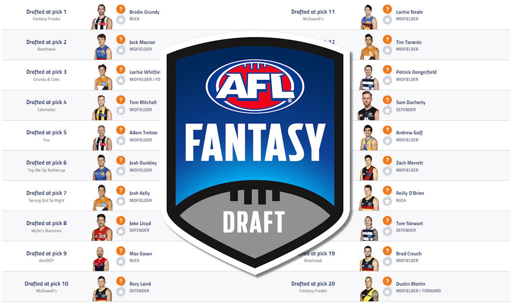 fantasy draft picks by position